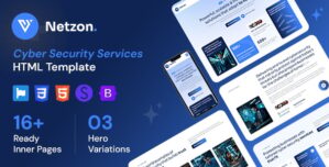 Netzon – Cyber Security Services HTML Template