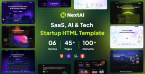 NextAI – SAAS, AI Tech Startup HTML Template