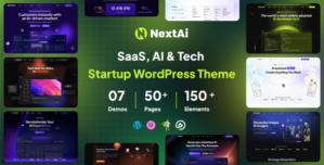 NextAI – SAAS, AI Tech Startup WordPress Theme