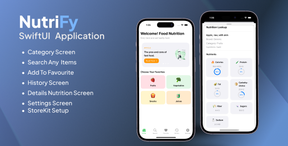 Nutrify IOS SwiftUI and Gemini AI Based App with StoreKIT Subscription