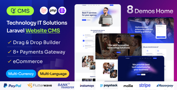 Optech – IT Service and Business Consulting Laravel Script