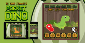 Pocket Dino (AI Chat) – HTML5 Game