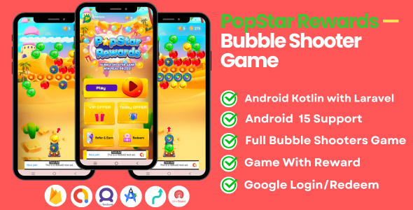 PopStar Rewards — Bubble Shooter Game for Android with Rewards