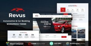 Revus – Automotive Car Rental WordPress Theme