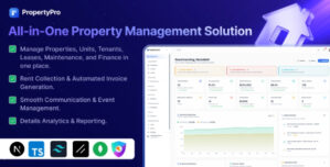 PropertyPro – Property Tenant Management Software | Next.js, MongoDB