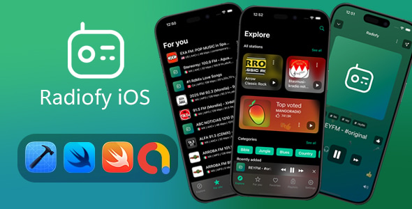 Radiofy – Online Radio Streaming App for iOS | Swift SwiftUI