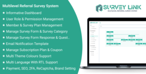 SurveyLink SaaS – Multilevel Referral Survey System