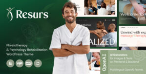 Resurs – Physiotherapy Psychology Rehabilitation WordPress Theme