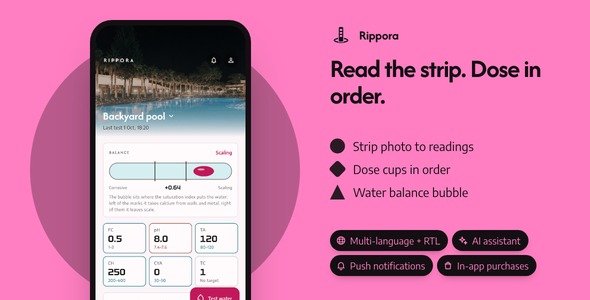 Rippora | AI Pool Water Test and Dosing App With Laravel Key Proxy