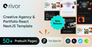 Rivor | Creative Agency Portfolio Nextjs Template