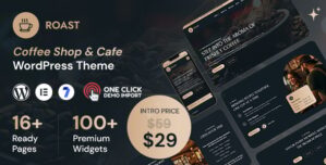 Roast – Coffee Shop Cafe WordPress Theme