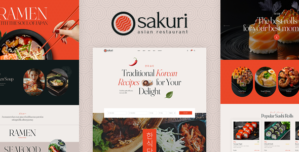 Sakuri – Asian Restaurant and Sushi WordPress Theme
