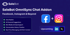 SaleBot OmniSync Chat Addon: Facebook, Instagram Beyond