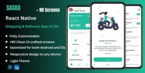 Saska – Shipping Delivery React Native Expo App Ui Kit