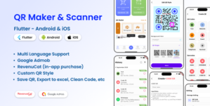 Scanovo – Custom QR Maker Scanner Flutter App