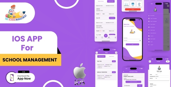 School Management Mobile App for iPhone