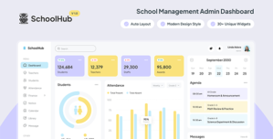 SchoolHub – School Management Dashboard Figma Template