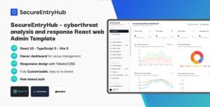 SecureEntryHub – Cybersecurity Dashboard Threat Intel Frontend React Admin Template
