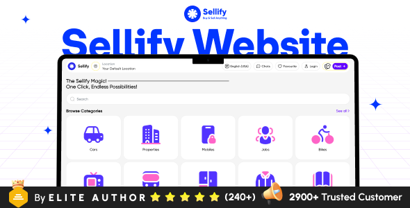Sellify – Classified Ads Website – Classified Ads Listing Web Application – Buy Sell Flutter Web