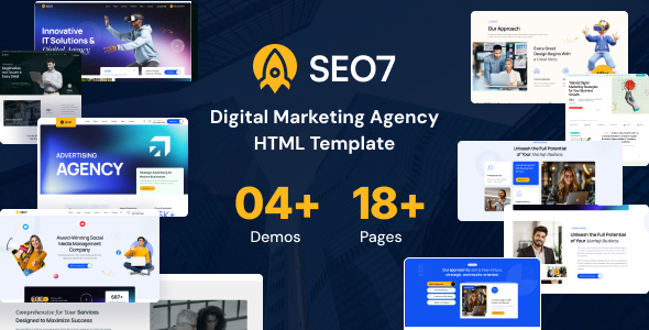 SEO7 – SEO Digital Marketing Agency HTML Template