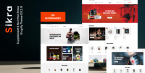 Sikra – Supplement Nutrition Store Shopify Theme OS 2.0