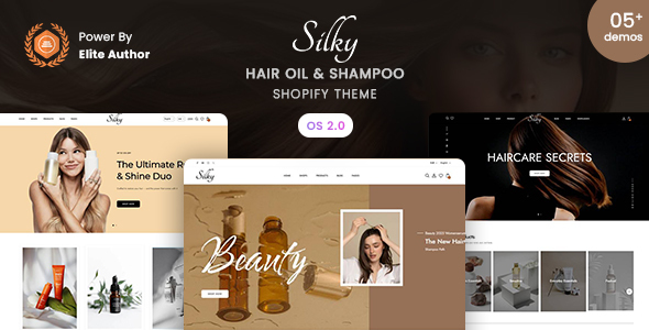 Silky – Hair Oil Shampoo store Shopify 2.0 Theme