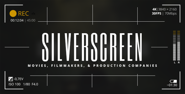 Silverscreen – A WordPress Theme for Movies, Filmmakers, and Production Companies