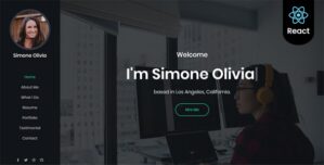 Simone – Personal Portfolio React Template