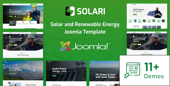 Solari – Joomla 5 Ecology Solar Energy Template