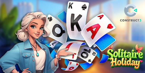 Solitaire Holiday – HTML5 Game – Construct 3