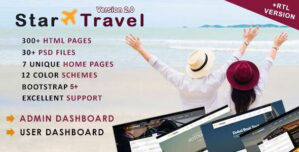 Star Travel – Travel, Tour, Hotel Booking Admin Dashboard HTML5 Template