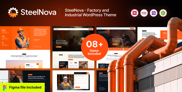 SteelNova – Modern Factory Industrial WordPress Theme