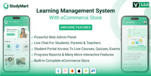 StudyMart – Complete Learning Management System with eCommerce Store