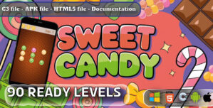Sweet Candy – Casual Puzzle Game – HTML5, Construct 3