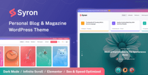 Syron | Personal Blog Magazine WordPress Theme