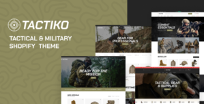 Tactiko – Tactical Military Shopify Theme