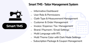 Smart TMS SaaS – Tailor Management System