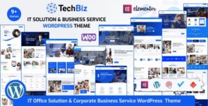 Techbiz – IT Solution Business Consulting Service WordPress Theme