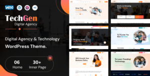 TechGen – Digital Agency Technology WordPress Theme