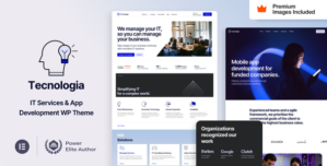 Tecnologia – IT SAAS Software Technology WordPress Theme