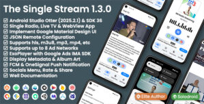The Single Stream – Single Radio, Live TV WebView App