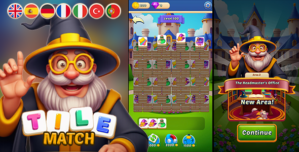 Tile Match: Wizarding School – 100 LEVEL(+Level Editor) – HTML Game – Construct 3 – C3P