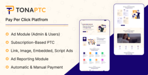 TonaPTC – Subscription Based Pay Per Click Platform