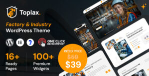 Toplax – Manufacturing WordPress Theme