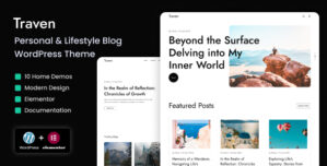 Traven – Personal Lifestyle Blog WordPress Theme