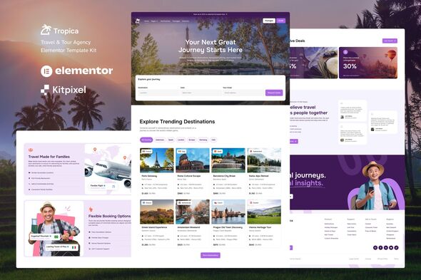 Tropica – Tour Travel Agency Elementor Template Kit