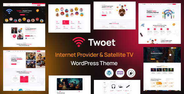 Twoet – Internet Provider Satellite WordPress Theme