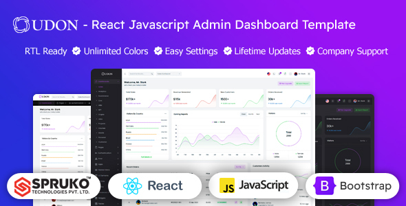 Udon – ReactJS Dashboard Template