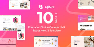 UpSkill – Education Online Courses LMS React NextJS Template