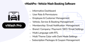 vWashPro – Vehicle Wash Booking software
